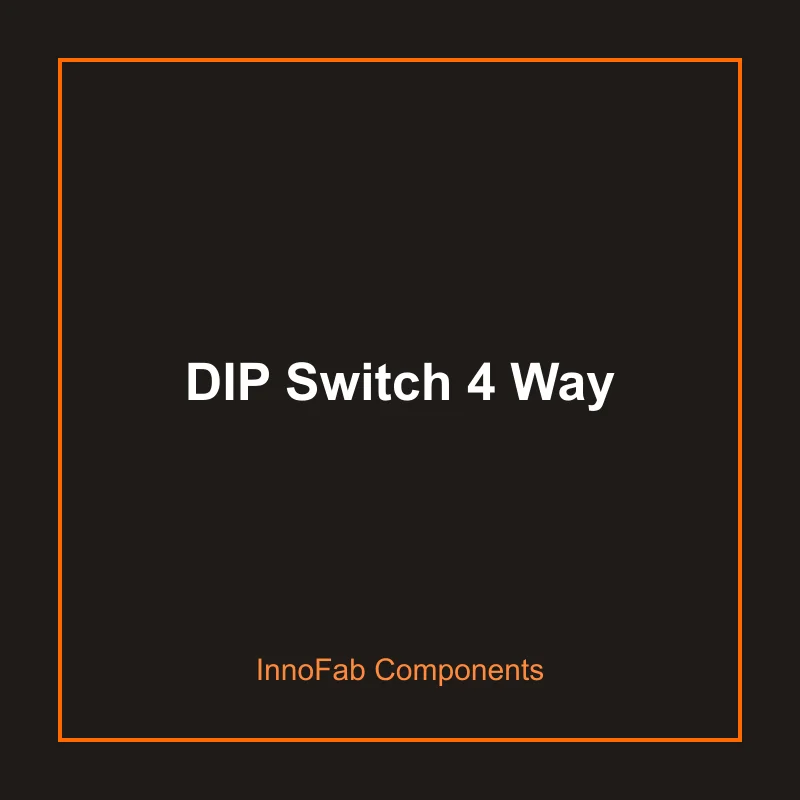 DIP Switch 4 Way - 3D Printed Switches & Keypads by InnoFab