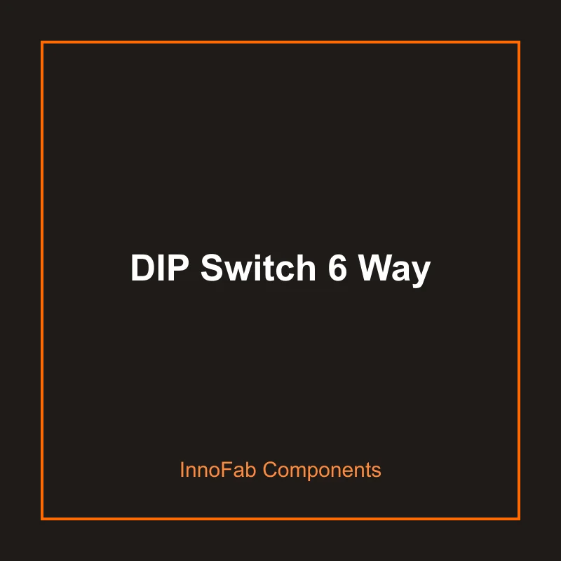 DIP Switch 6 Way - 3D Printed Switches & Keypads by InnoFab