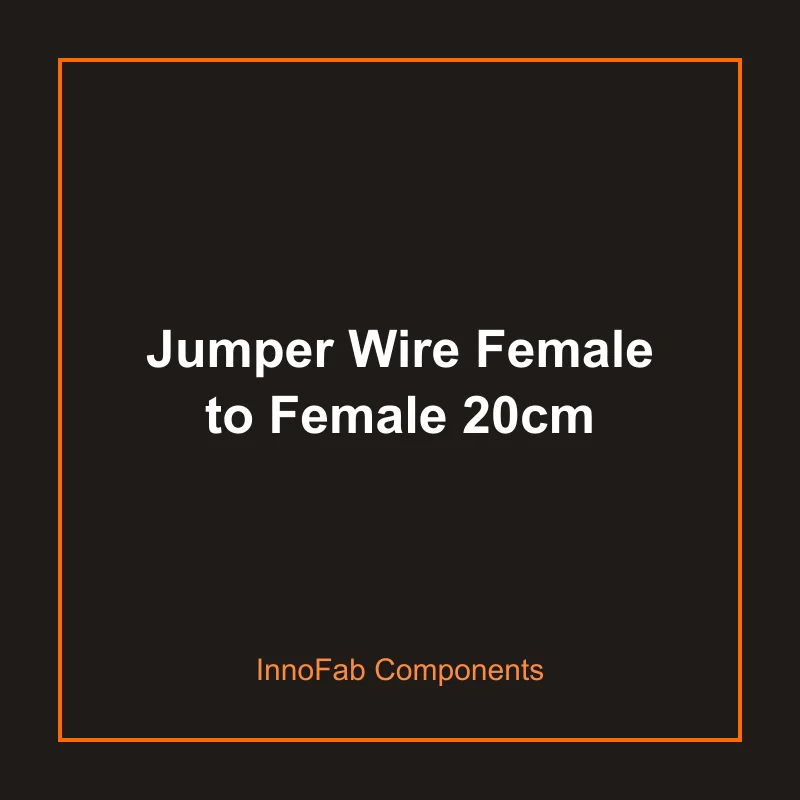 Jumper Wire Female to Female 20cm - 3D Printed Wires & Connectors by InnoFab