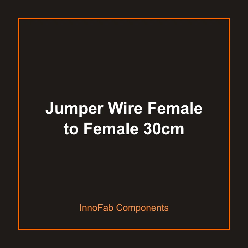 Jumper Wire Female to Female 30cm - 3D Printed Wires & Connectors by InnoFab