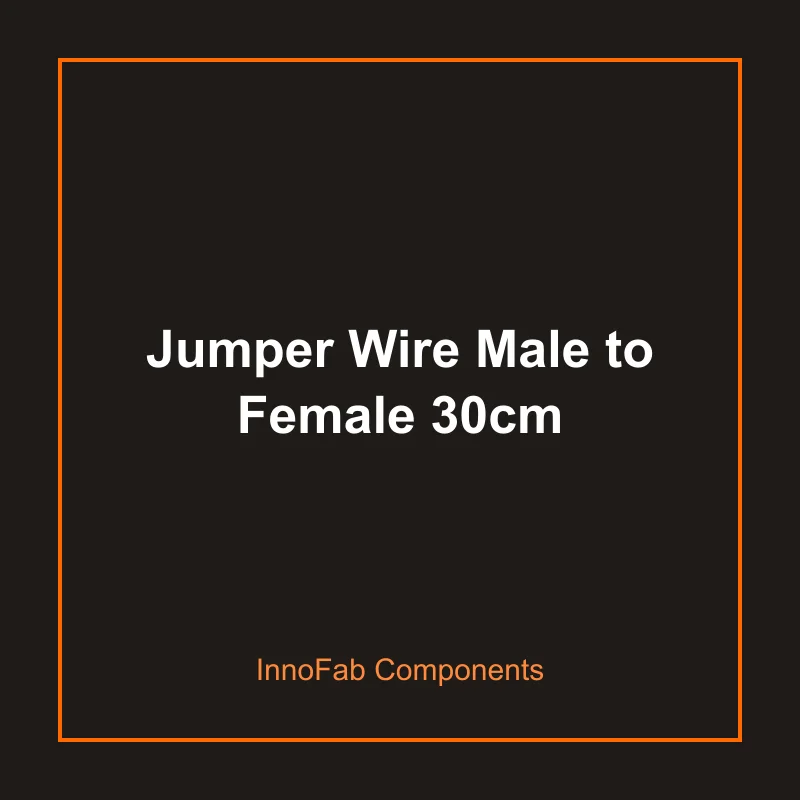 Jumper Wire Male to Female 30cm - 3D Printed Wires & Connectors by InnoFab