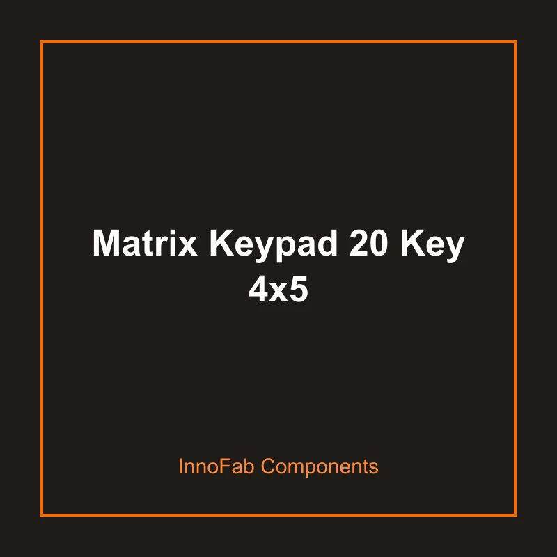 Matrix Keypad 20 Key 4x5 - 3D Printed Switches & Keypads by InnoFab