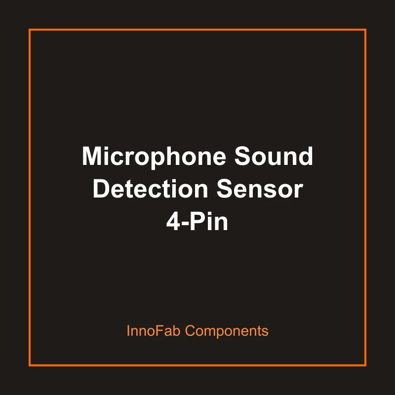 Microphone Sound Detection Sensor 4-Pin - 3D Printed Sensors & Modules by InnoFab