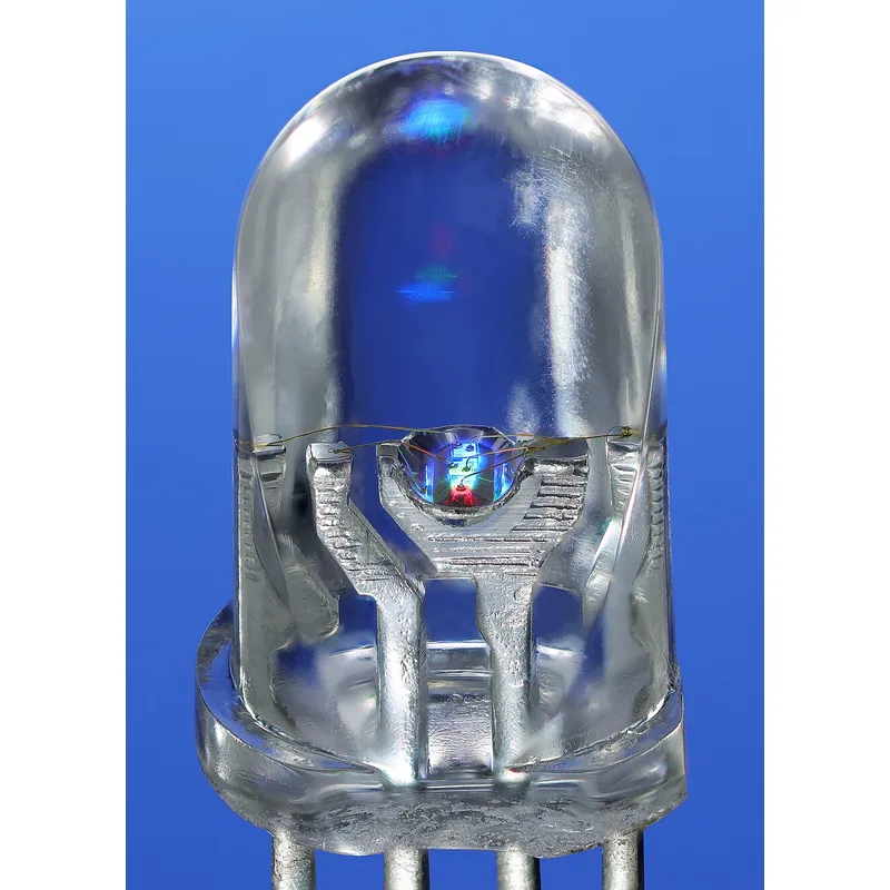 RGB Clear LED 5mm Common Cathode - 3D Printed LEDs & Displays by InnoFab