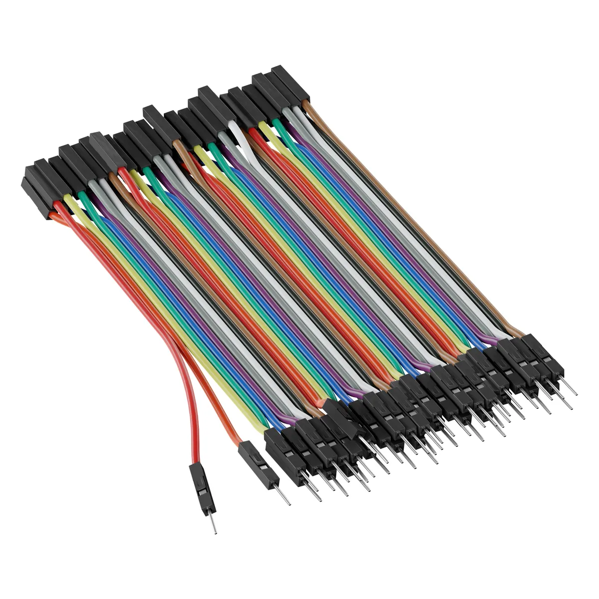 Jumper Wire Female to Male 10cm - 3D Printed Wires & Connectors by InnoFab