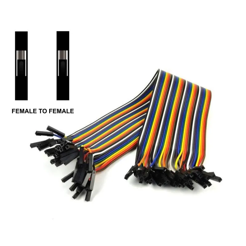 Jumper Wire Male to Female 30cm - Wires & Connectors by InnoFab